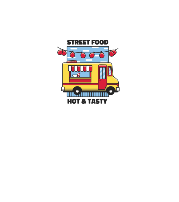 Foodtruck model turcoaz pe tricou