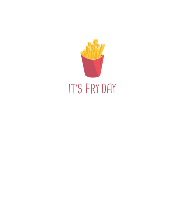 'It''s Fry Day' model negru pe tricou