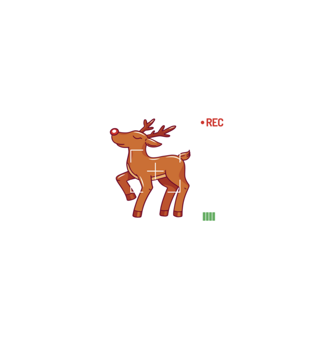 Most likely to shoot the reindeer tonight model negru pe tricou