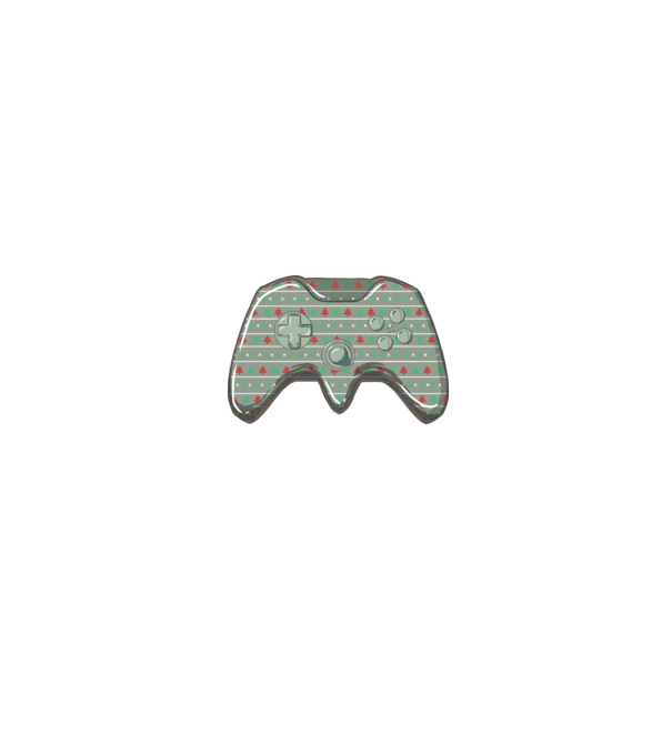 Controler Gamer Crăciun model alb/roșu pe tricou