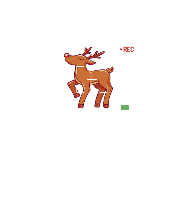 Most likely to shoot the reindeer tonight model negru pe tricou