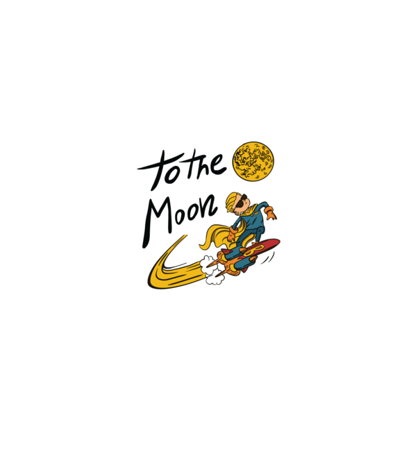 To the Moon Bitcoin model negru pe tricou