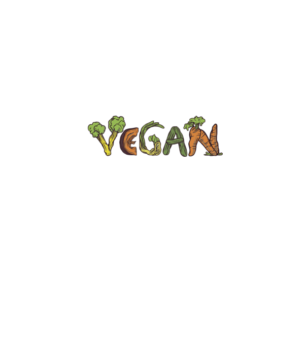 Inscripție legume vegan model alb pe tricou