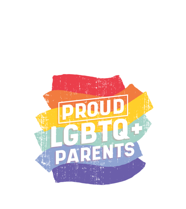 Părinți mândri LGBTQ model negru pe tricou