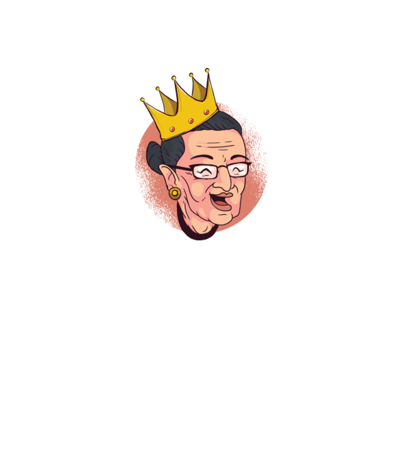 Ruth Bader Ginsburg model negru pe tricou