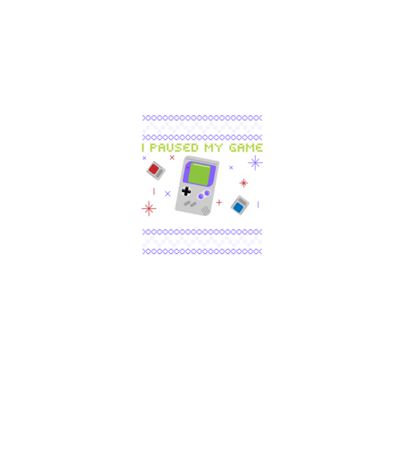 I paused my game to be here - Gamer pulovăr urât model negru pe tricou