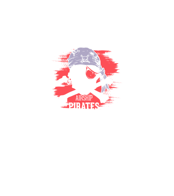 Airship Pirates - Pirat model negru pe tricou