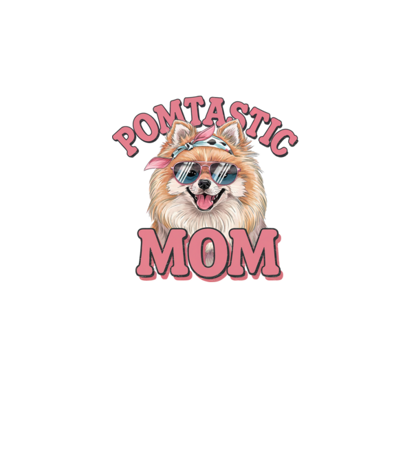 Pomtastic Mom model alb pe tricou