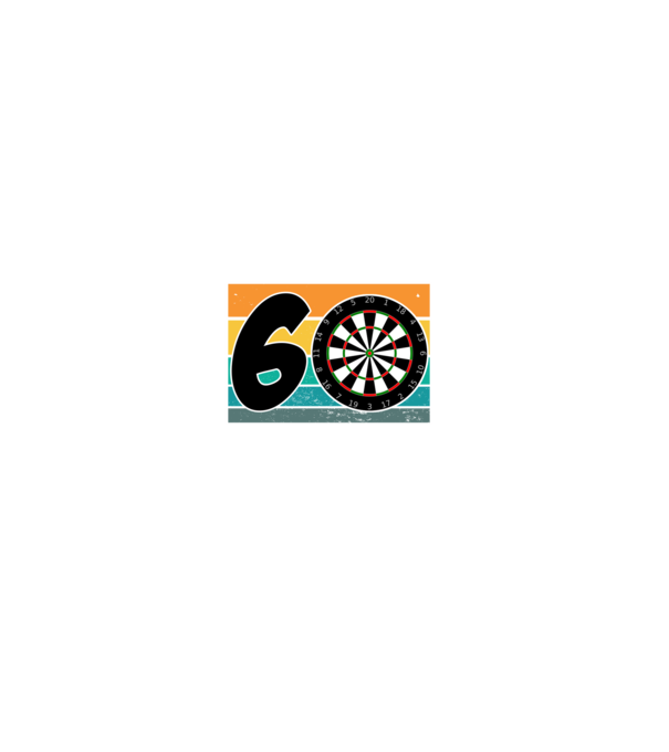 'I''m not 60 I''m triple 20 darts birthday' model negru pe tricou