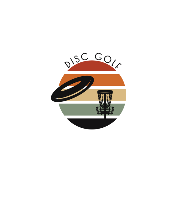 Frizbi Golf model alb pe tricou