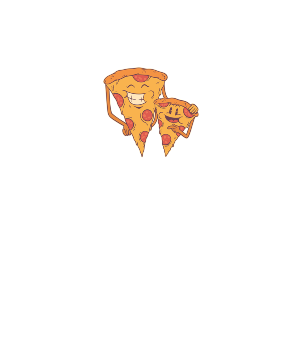 Familie Pizza model gri pe tricou