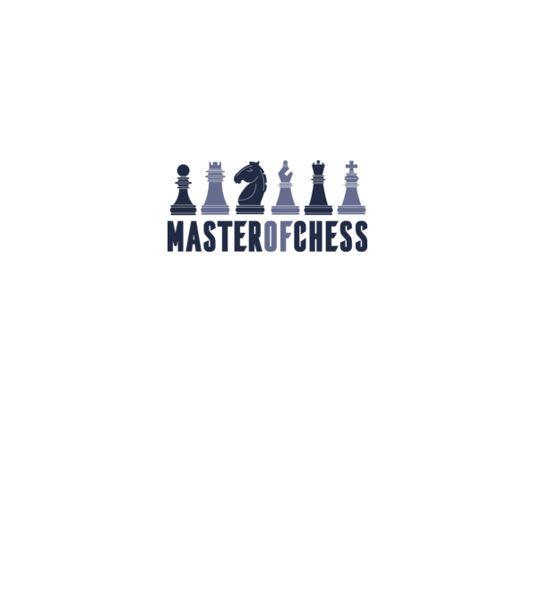 Master of Chess model alb pe tricou