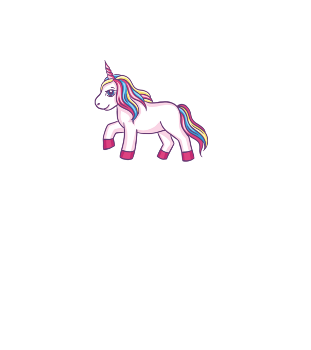 Unicorn drăguț model turcoaz pe tricou