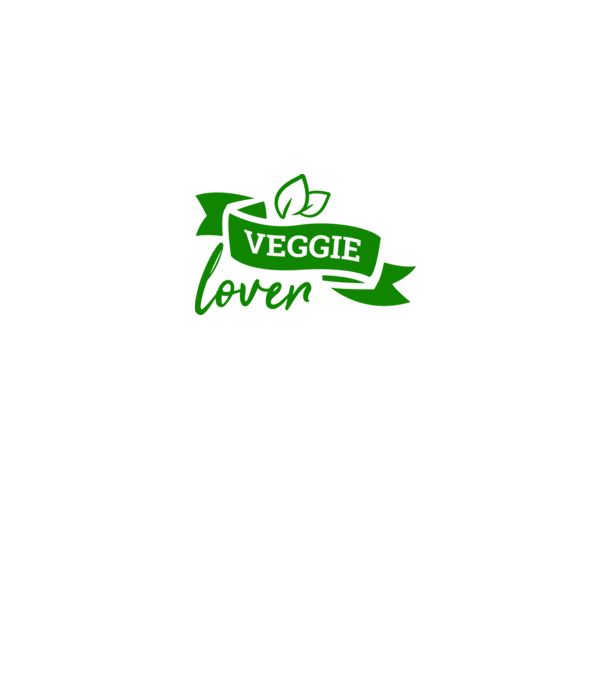 Veggie lover Iubitor de legume model alb pe tricou