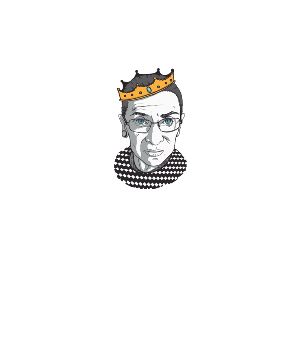 Ruth Bader Ginsburg model gri pe tricou