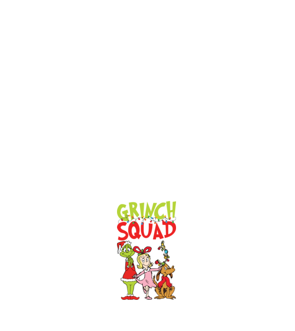 Grinch Squad model albastru închis pe tricou