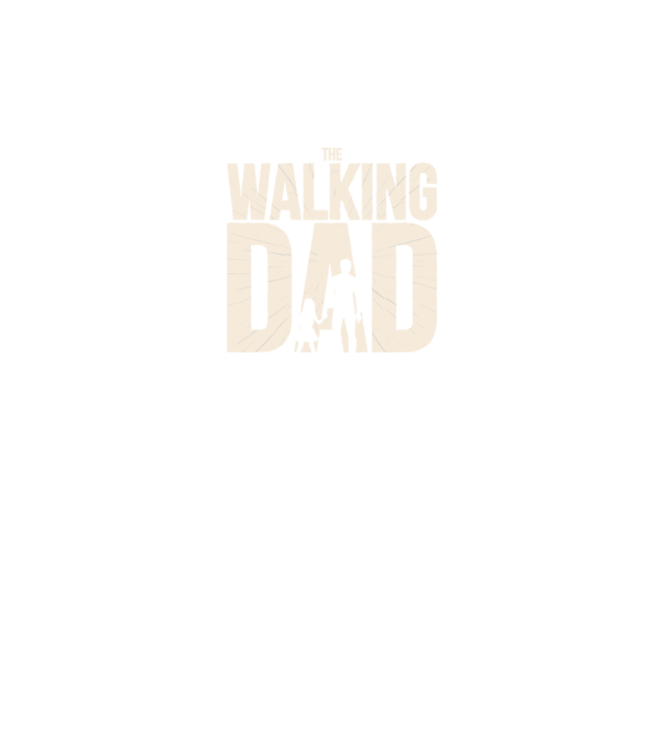 The Walking Dad model gri pe tricou