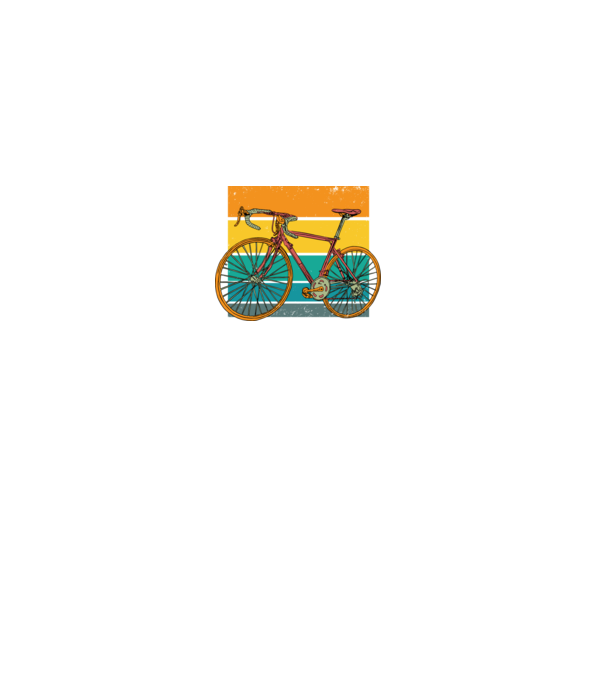 Bicicletă Retro model gri pe tricou