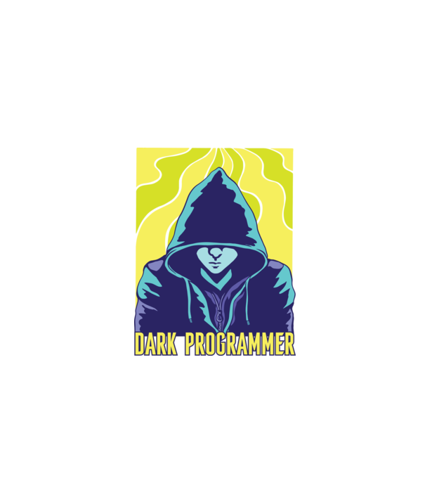 Dark Programmer model negru pe tricou