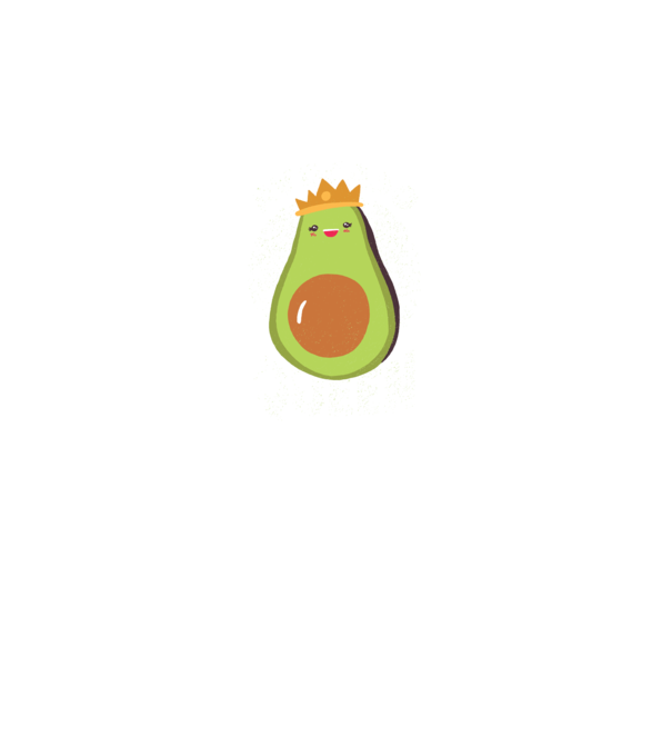 Avocado Queen Regina Avocado model negru pe tricou