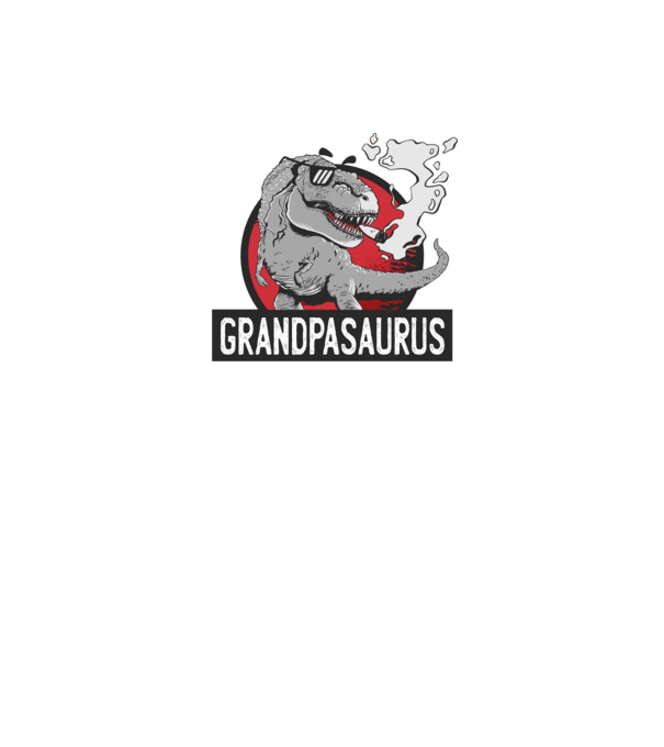 Grandpasaurus T-rex model negru pe tricou