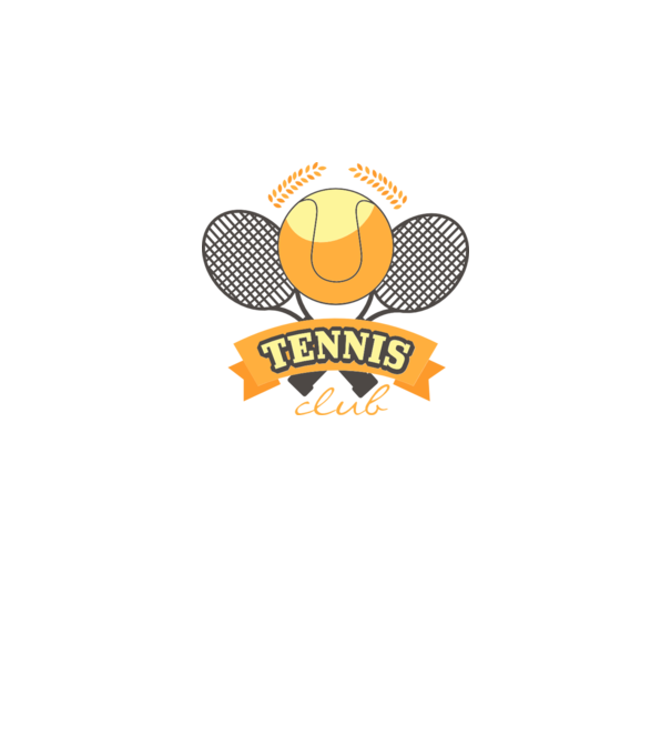 Tennis Club model alb pe tricou