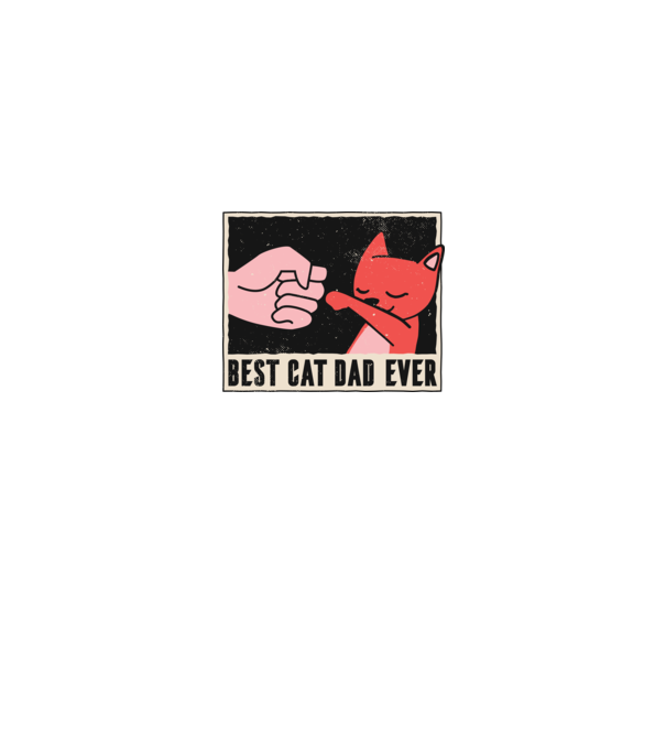 Best Cat Dad Ever - Cel mai bun stăpân de pisică model albastru regal pe tricou