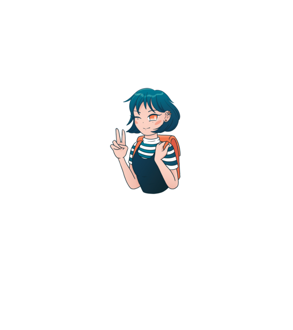 Anime fată model alb pe tricou