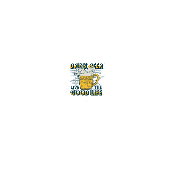 Drink Beer Live The Good Life model gri pe tricou
