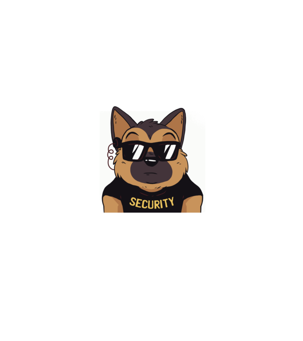 Ciobănesc german Security tricou amuzant cu Câine model alb/roșu pe tricou