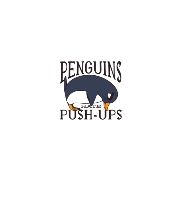 Pinguinii urăsc flotările model turcoaz pe tricou