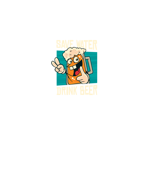 Save water, drink beer tricou amuzant bere model negru pe tricou