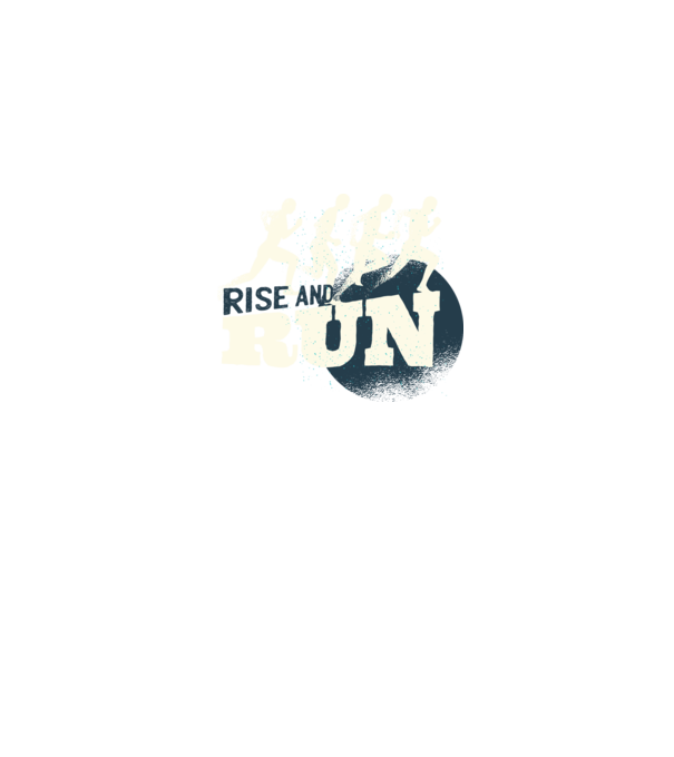 Rise and Run - Tricou pentru alergători model gri pe tricou