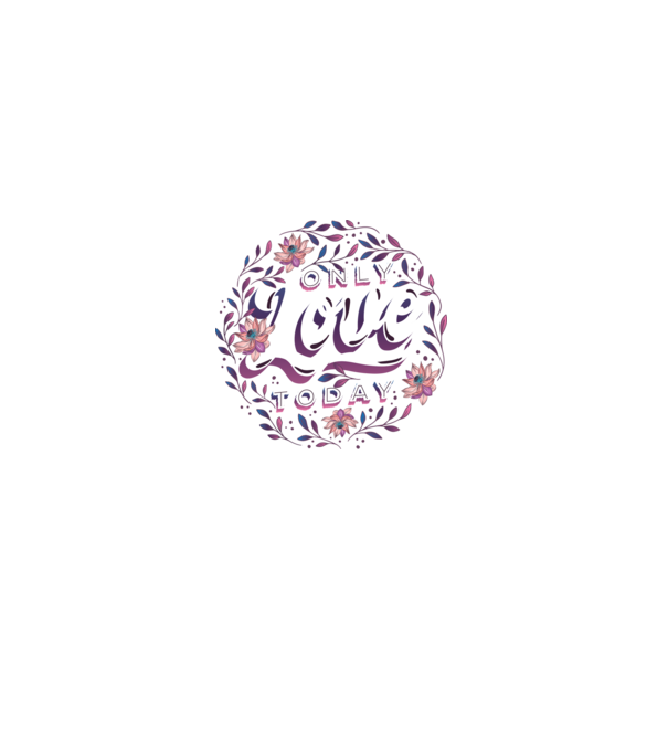 'Only Love Today tricou pentru Valentine''s Day' model liliachiu pe tricou