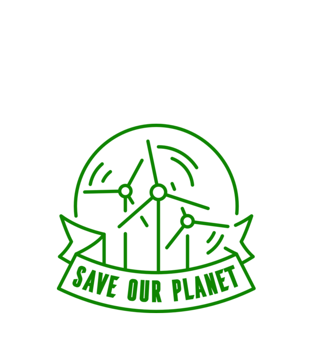 Save Our Planet - Ziua Pământului model alb pe tricou