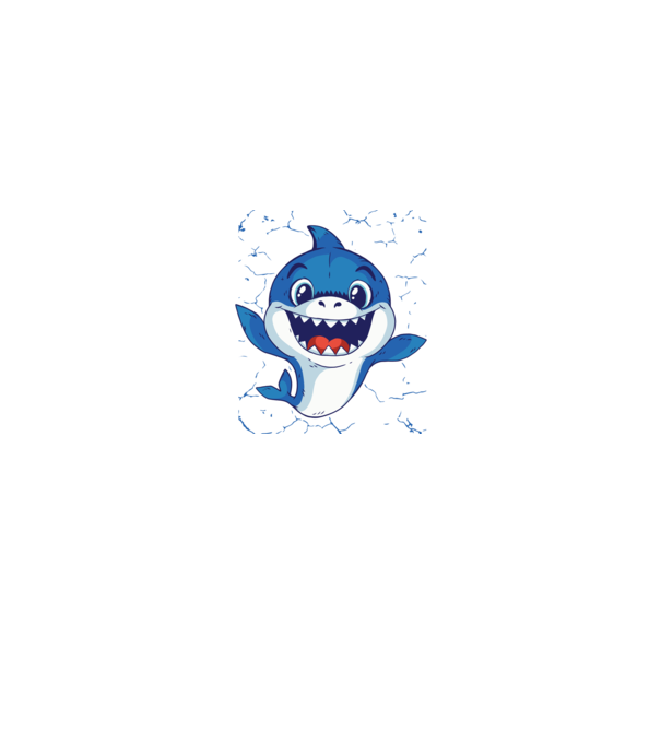 Baby Shark tricou drăguț cu rechin model turcoaz pe tricou