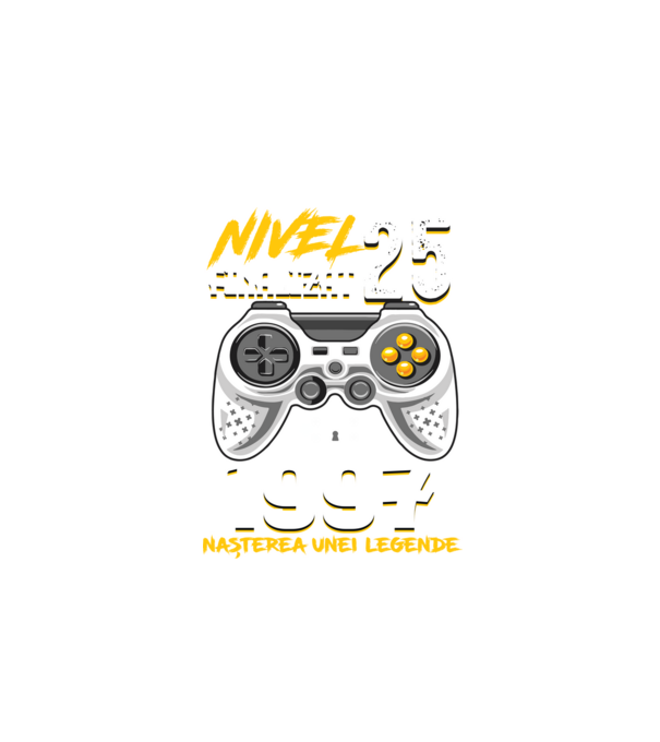 Nivel 25 finalizat. 1997 nașterea unei legende model negru pe tricou