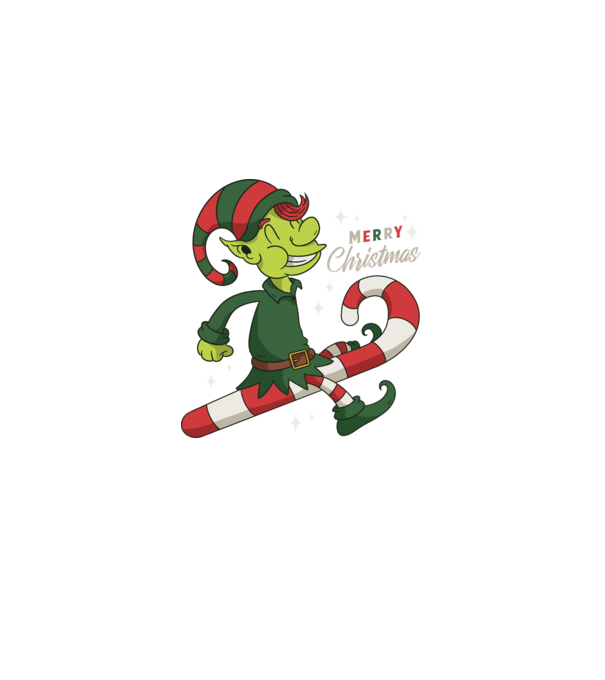Crăciun Fericit Elf model negru pe tricou