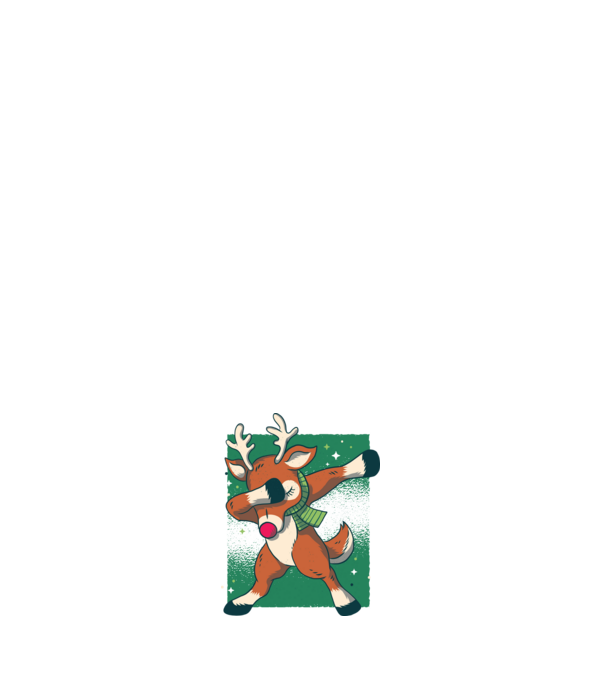 Rudolph DAB model roz deschis pe tricou