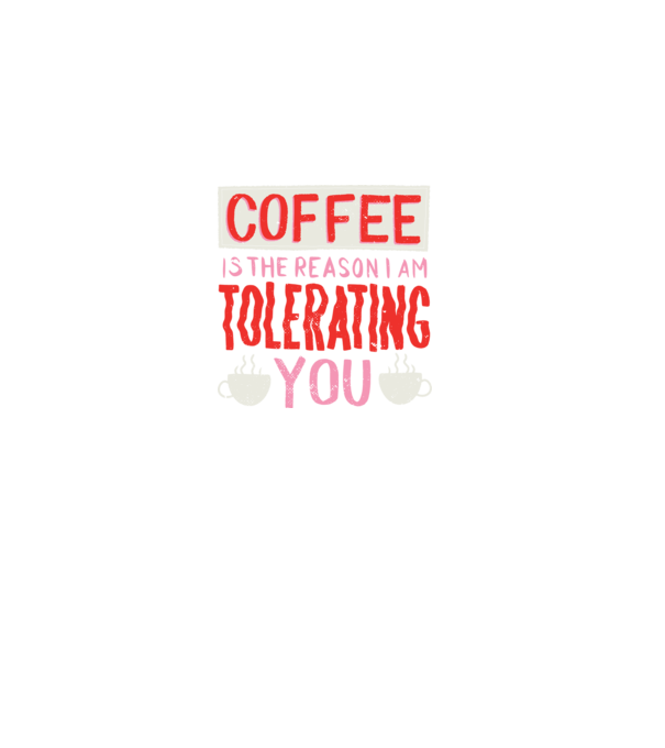 Cafeaua este motivul pentru care încă te mai suport model negru pe tricou