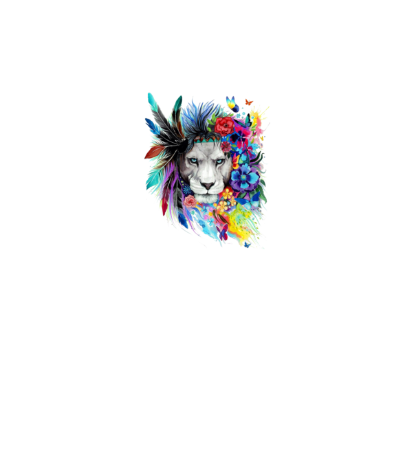 lion color jungle model gri pe tricou