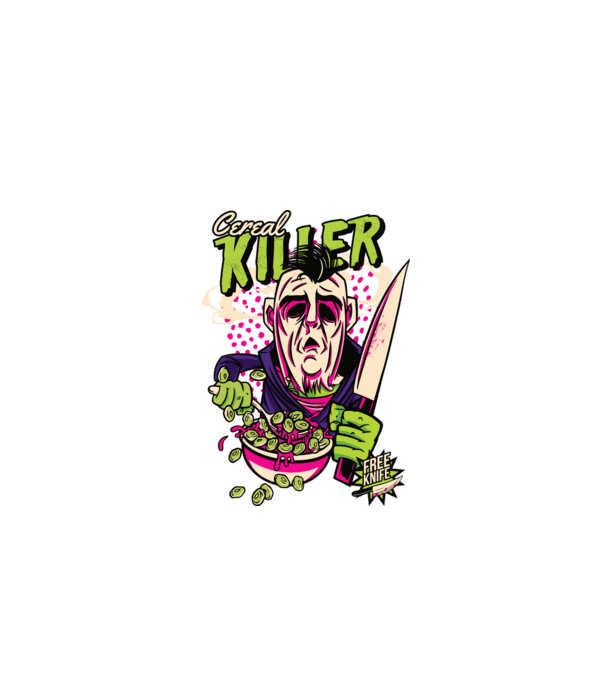 Cereale Killer Fulgi de cereale model negru pe tricou