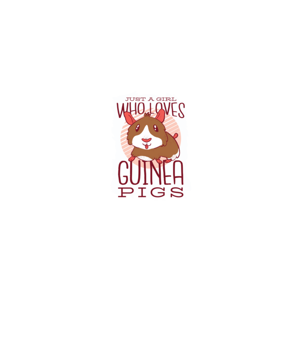 Doar o fată care iubește porcușorii de Guineea model liliachiu pe tricou