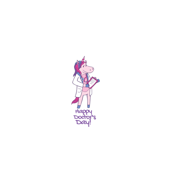 Medic Unicorn model negru pe tricou