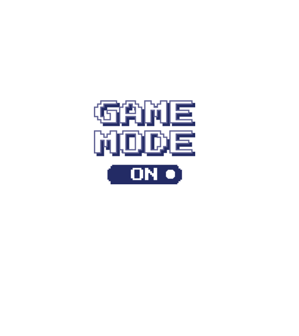 Game mode on Gamer pixel model roz deschis pe tricou