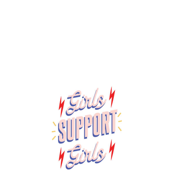 Girls Support Girls Ziua Femeii model albastru închis pe tricou