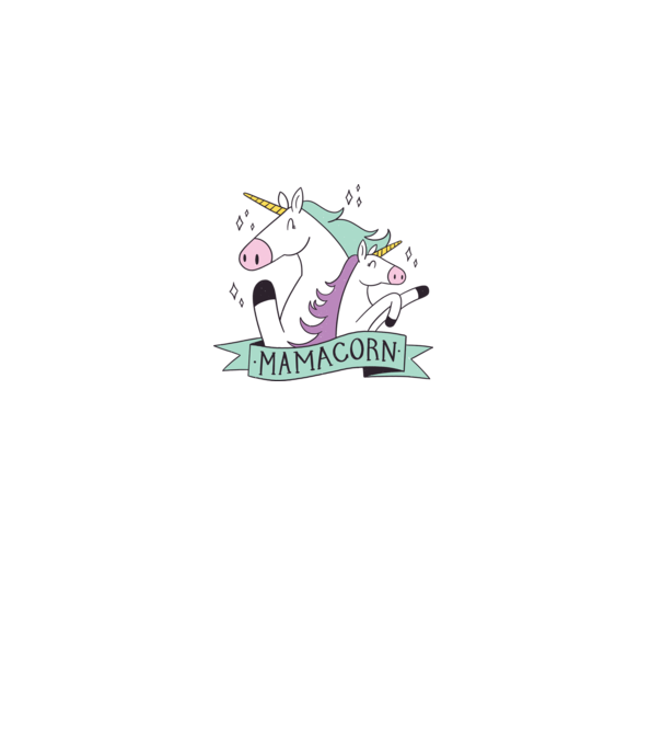 Mamacorn model nisipiu pe tricou