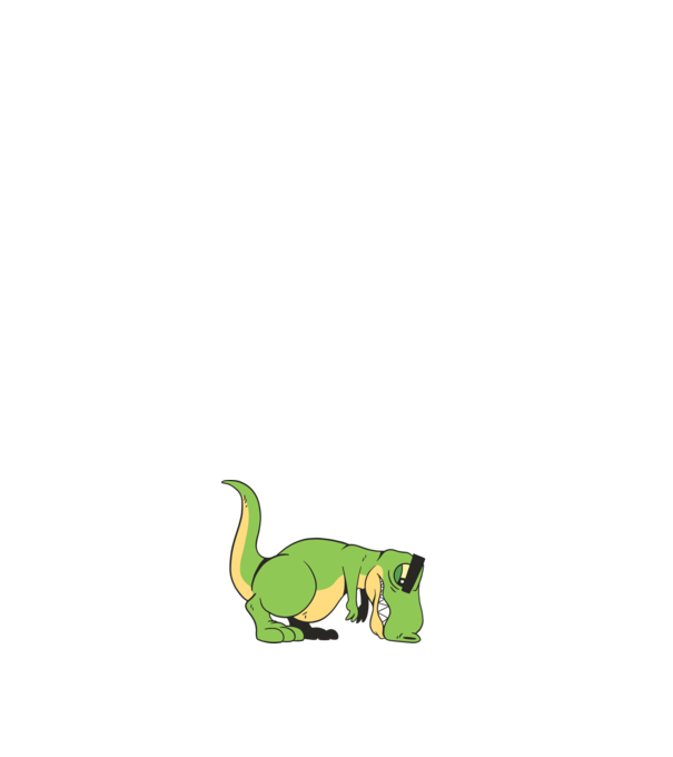 T-rex Push-up model negru pe tricou