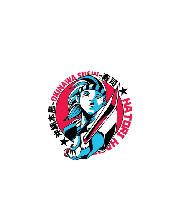 Fată Anime cu sabie model alb pe tricou