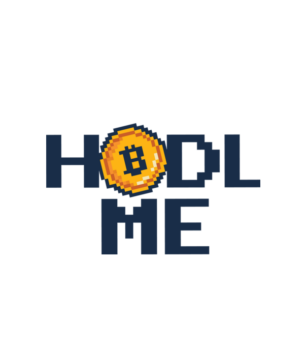 Hodl Me Bitcoin model alb pe tricou